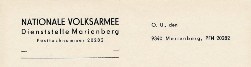 Briefbogen vor 1986